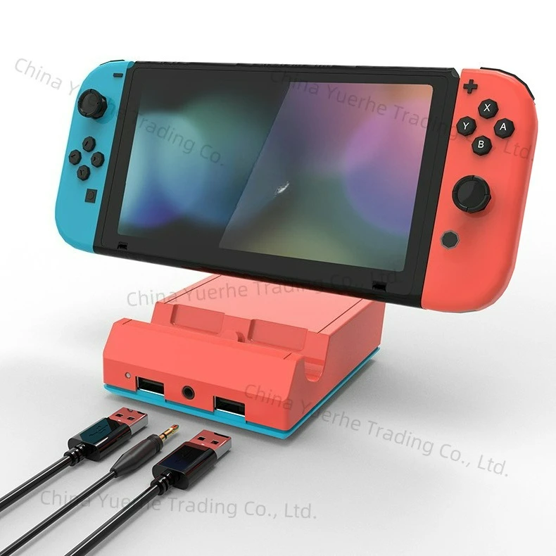 

Suitable for Switch DOCK Switch red and blue seat charger, with audio portable TV MODE red and blue conversion base