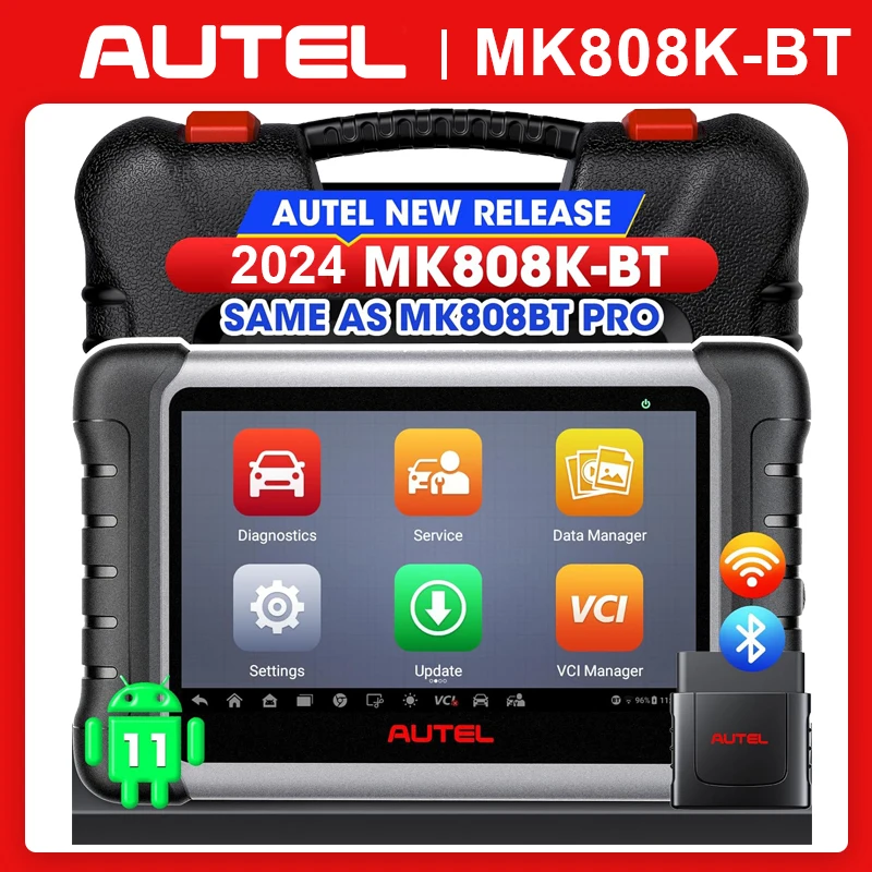 Autel MaxiCOM MK808K-BT MK808K BT Bluetooth OBD2 Scanner Same as MK808BT Pro Full Bidirectional Diagnostic Tools Code Reader