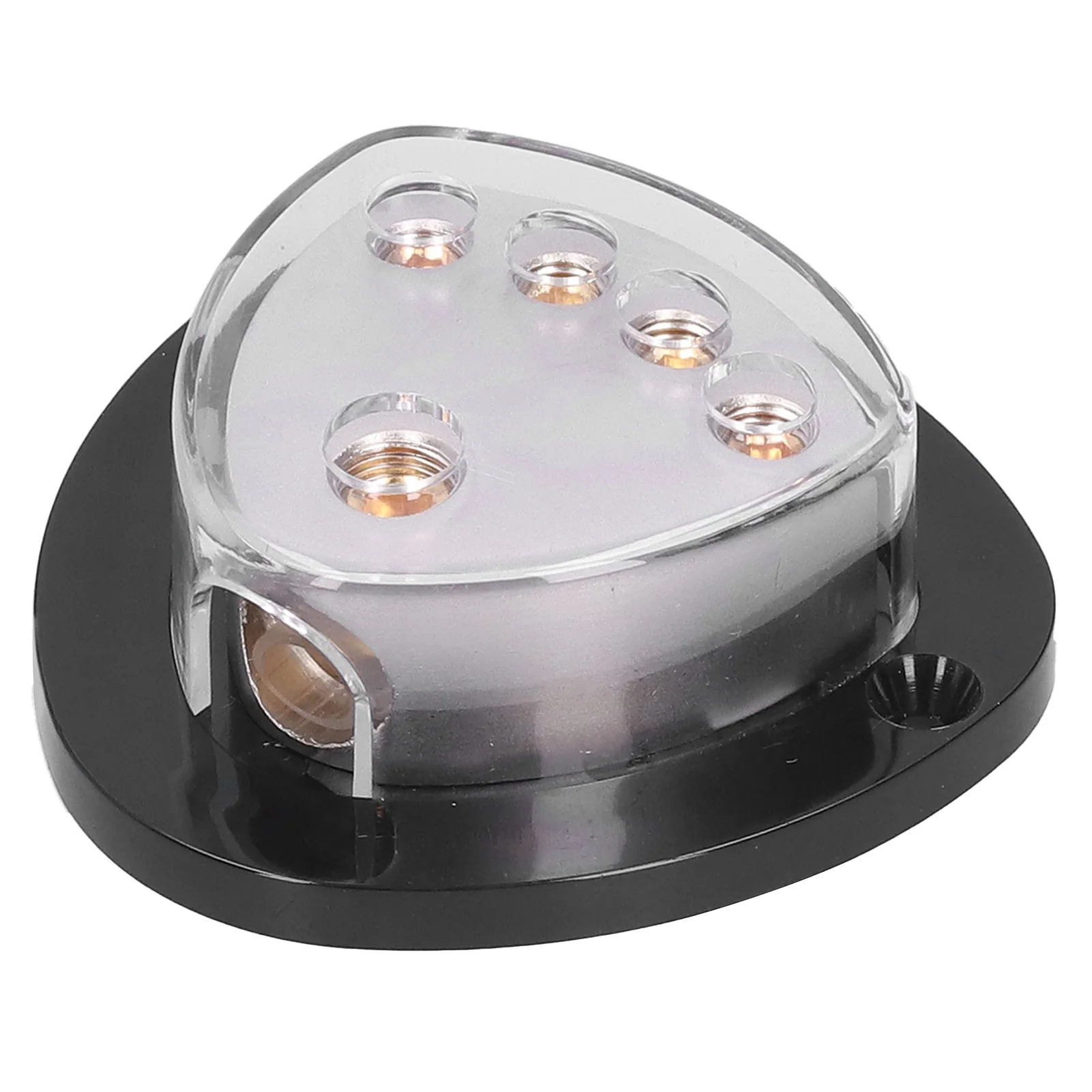 Power Distribution Block  0/4 AWG To 4/8 AWG  Distribution Box  Resistant 1 In 4 Way Out for Cars Trucks Boats