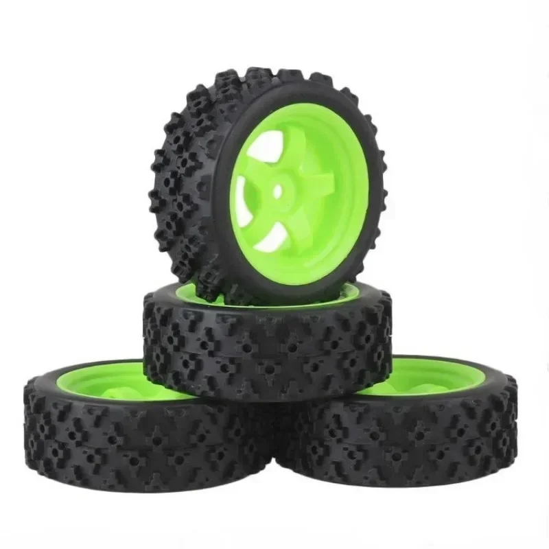 

RC Model car 1/10 flat running road racing tire TT01 strong grip and wear-resistant 70MM nylon hub