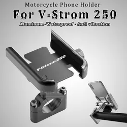 Motorcycle Phone Holder Aluminum Alloy Stand V-Strom250 SX 2023 for Suzuki V Strom 250 Vstrom250 DL 250 DL250 Accessories 2018