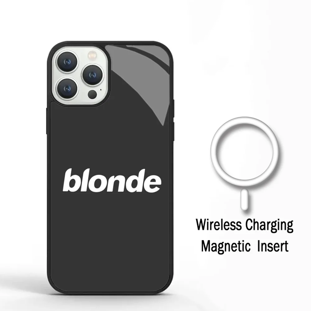 Singer F-Frank Blond Oceans Phone Case For IPhone 11 12 13 14 15 Plus Pro Max Mirror Acrylic Cover For Magsafe