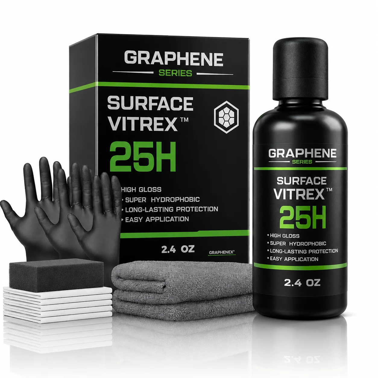 

Graphene ceramic coating with Self Healing and UV Track Technology Car Detailing Professionals 10+ Years of Protection