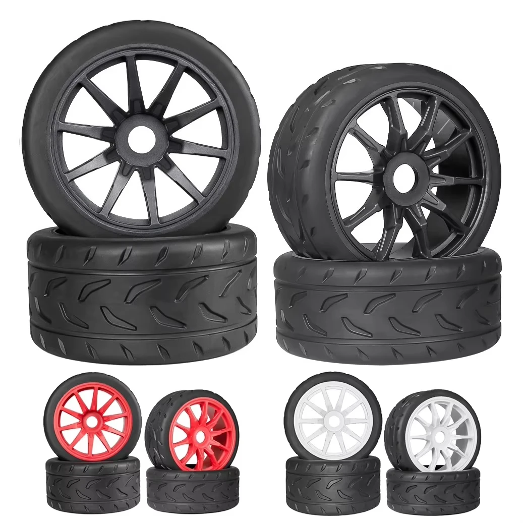 RC 4pcs 53/107 42/100 Tire Tyre 17mm Wheel Hex for Arrma 1/7 Infraction Limitless Felony FSR Model GT RC Car Upgrade Parts