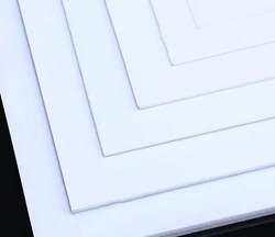 1Pcs White ABS Plastic Board Thickness 0.5mm/0.8mm/1mm/1.5mm/2mm/3mm/4mm/5mm Model Sheet Material for DIY Model Part Accessories