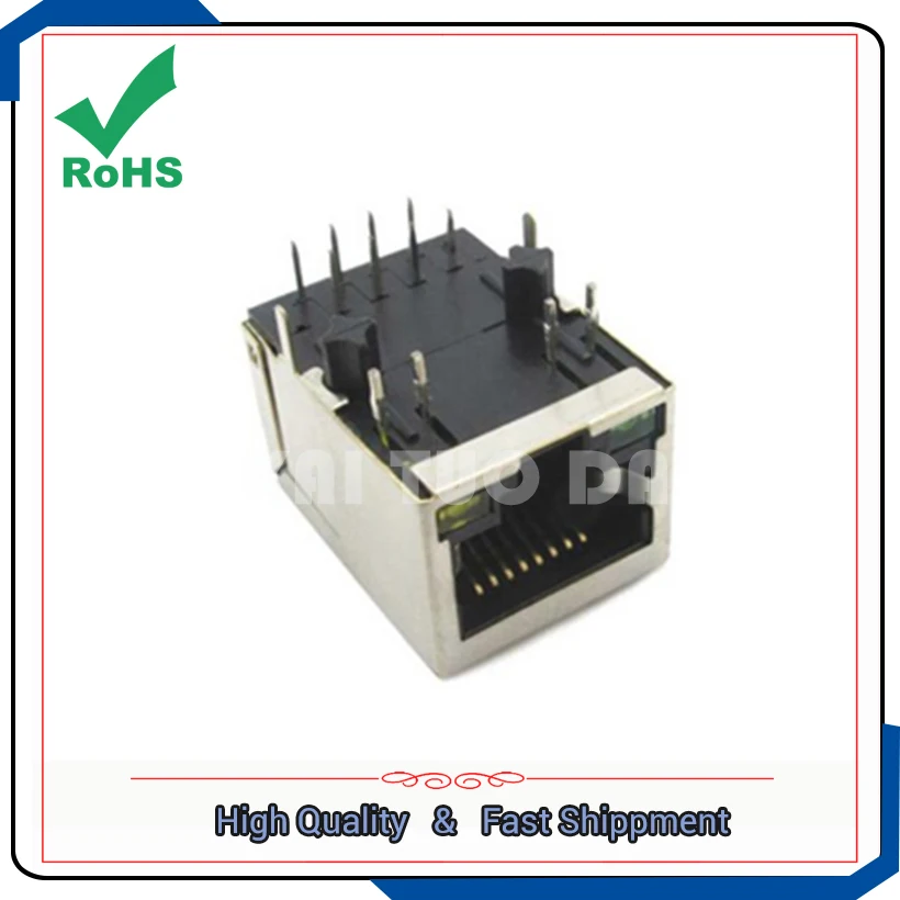 HLJ-6115ANL RJ45 socket with transformer with LED lights with POE function