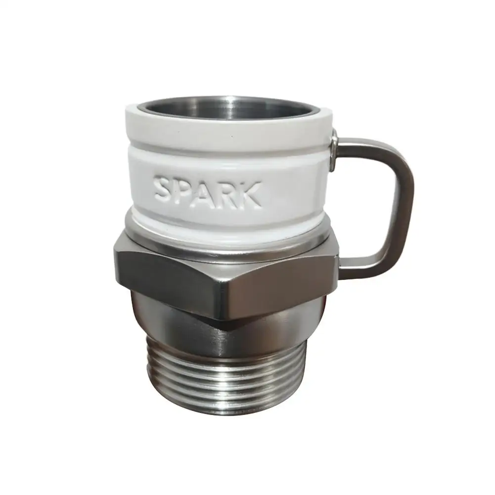 Zündkerzen-Kaffeetasse, industrielle Kaffeetasse, Mechaniker und Getriebe, Kaffeetasse mit Automobil-Thema, Motordesign