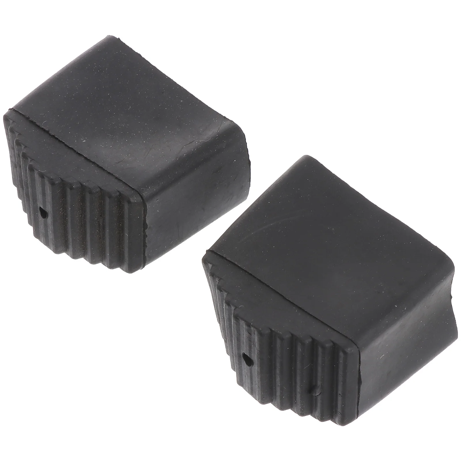 

2pcs Black Rubber Ladder Feet Covers Non-slip Pads 2x4cm Furniture Leg Protectors Thick Mats Stairs Stability