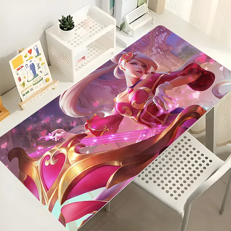 

Mousepad L-league Of Legends Sona PC Accessories Mouse Pad Pattern Gaming Mats Rubber Desk Mat Non Slip Table Mat Keyboard Pad