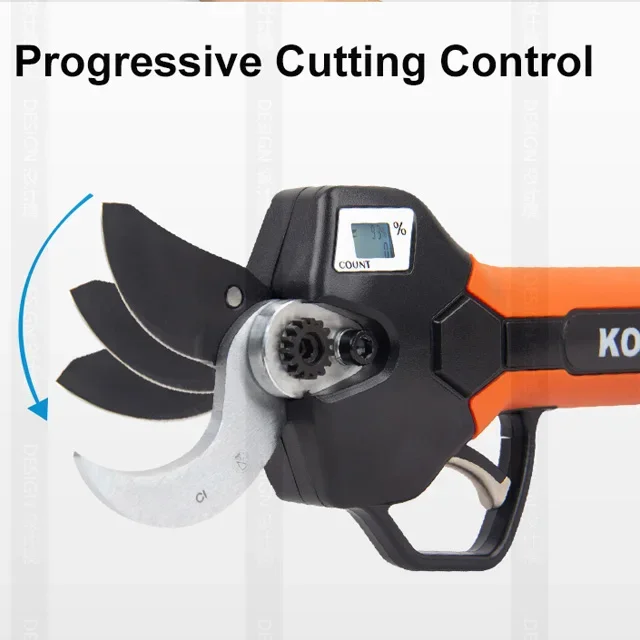 40mm cordless progressive battery powered scissors pruning professional electric pruner vineyard electric pruning shears