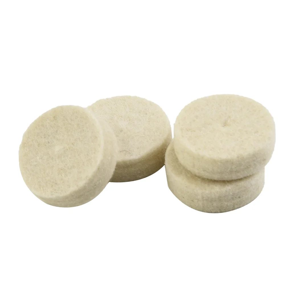 Brand New High Quality Replacement Useful Wool Felt Cloth Polishing Wheel Rotary Tool Silver Wheels White 3.175mm