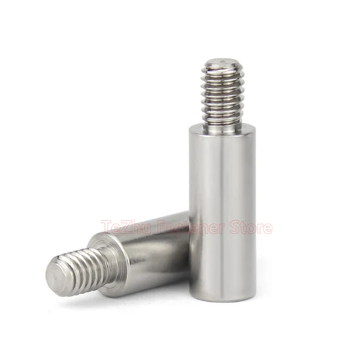 Imagen 2 del producto M2 M2.5 M3 M4 M5 M6 M8 M10 304 Pilar roscado de acero inoxidable macho a hembra redondo PCB espaciador de separación columna de un solo cabezal