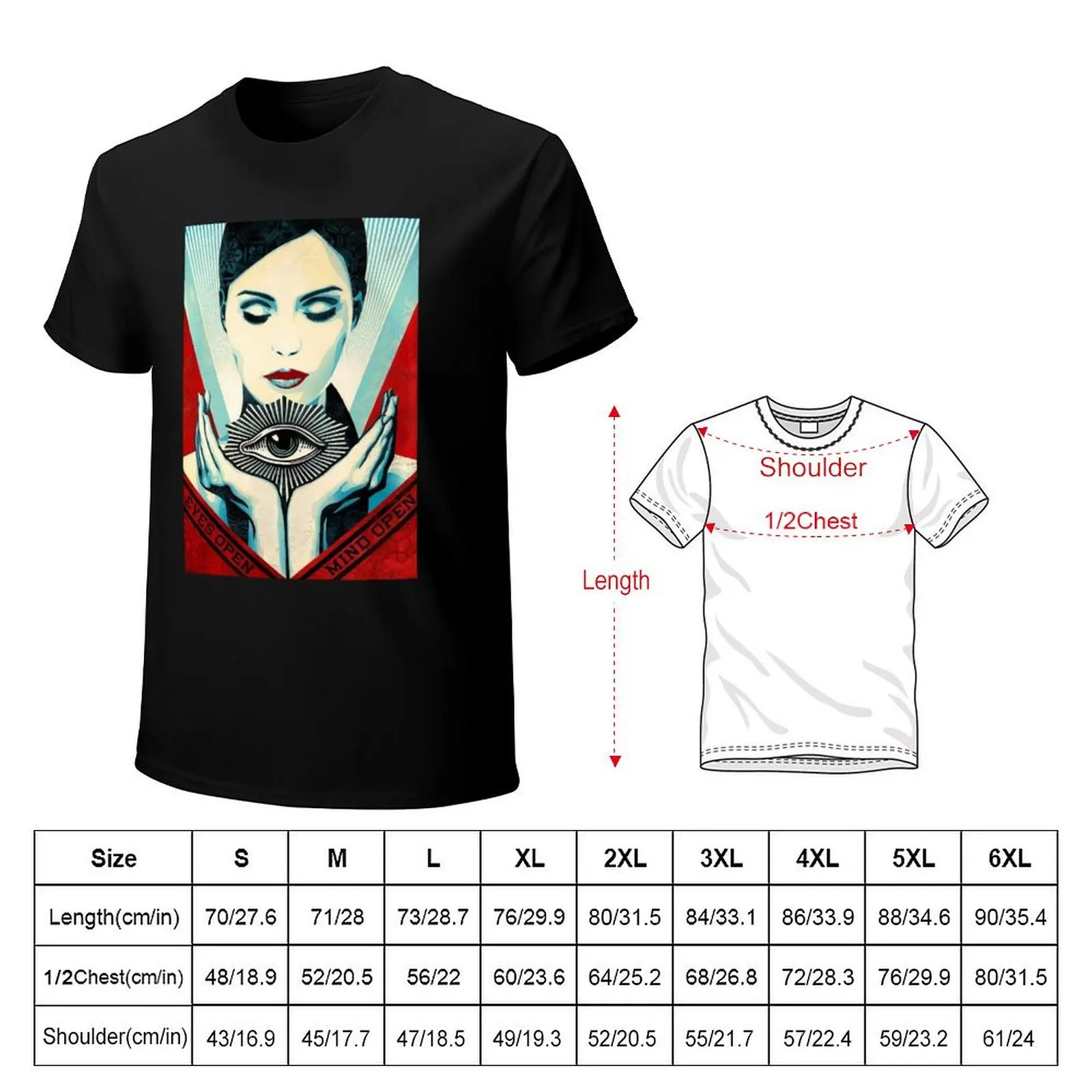 Art by Shepard Fairey, Shepard Fairey Art urbain T-Shirt Daily Wear Print T-Shirt