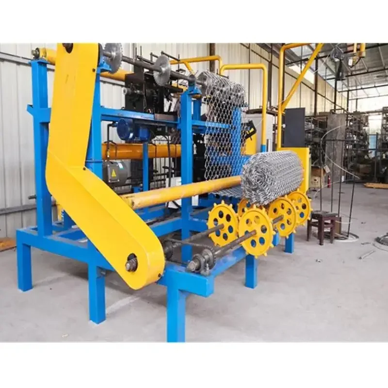 YG Fully Automatic Double Wire Mesh Chain Link Fence Weaving Net Fencing Making Machine Factory Price