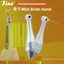 Dental 6:1 Endo Head Electric Endodontic Motor Angle Head 360° Degree Rotating Endomotor Contra Angle Head Fit Woodpecker