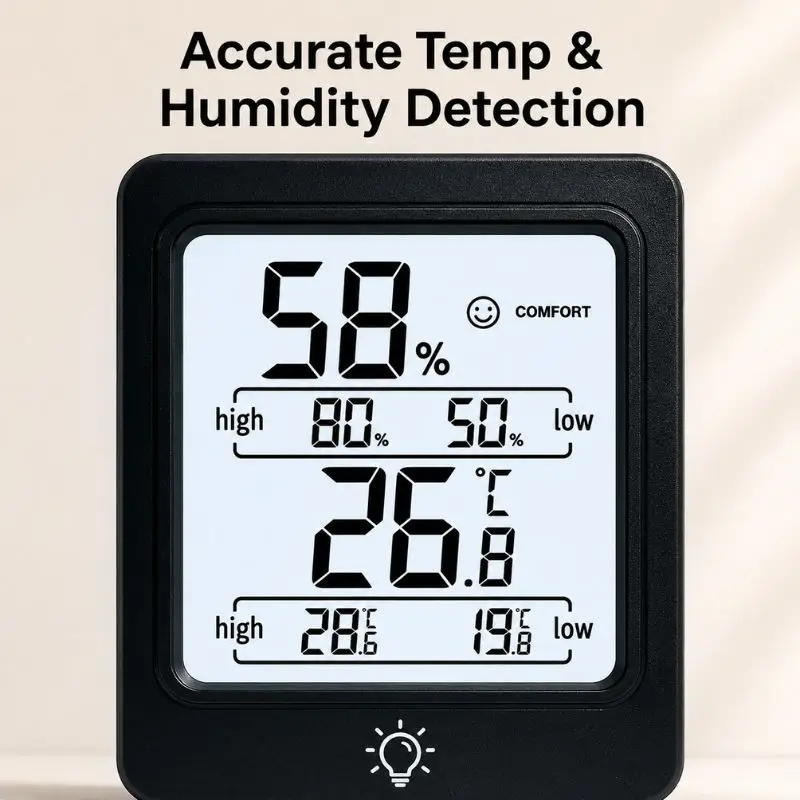 Digital Thermohygrometer High-precision magnetic Indoor Baby Room Temperature and Humidity Meter