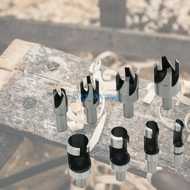 

L8RC 4 Pieces Plug Cutting Tool Drill Bits 6/10/13/16mm Improve Work Efficiency