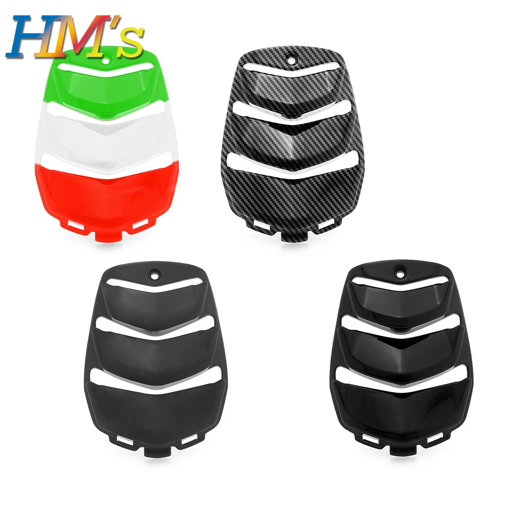 Motorcycle Horn Cover Inlay Tie Grill Protector Decorate Guard ABS Carbon Fiber Pattern For S125 I-GET 2023 2024