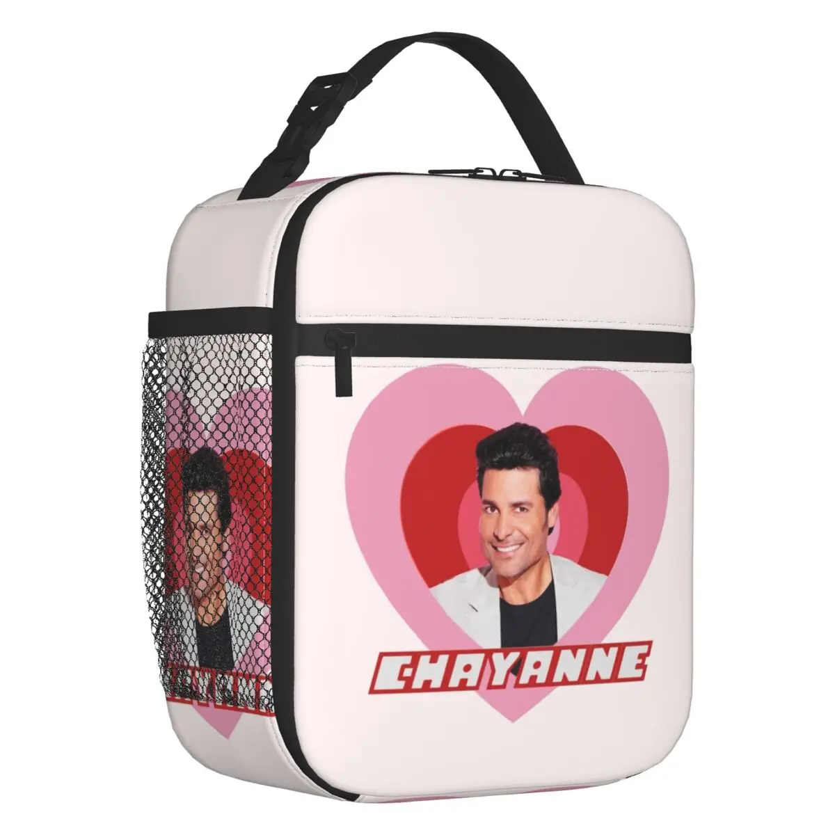 

Chayanne Latin Pop Singer Insulated Lunch Tote Bag for Women Dance With Me Actor Portable Cooler Thermal Food Lunch Box School