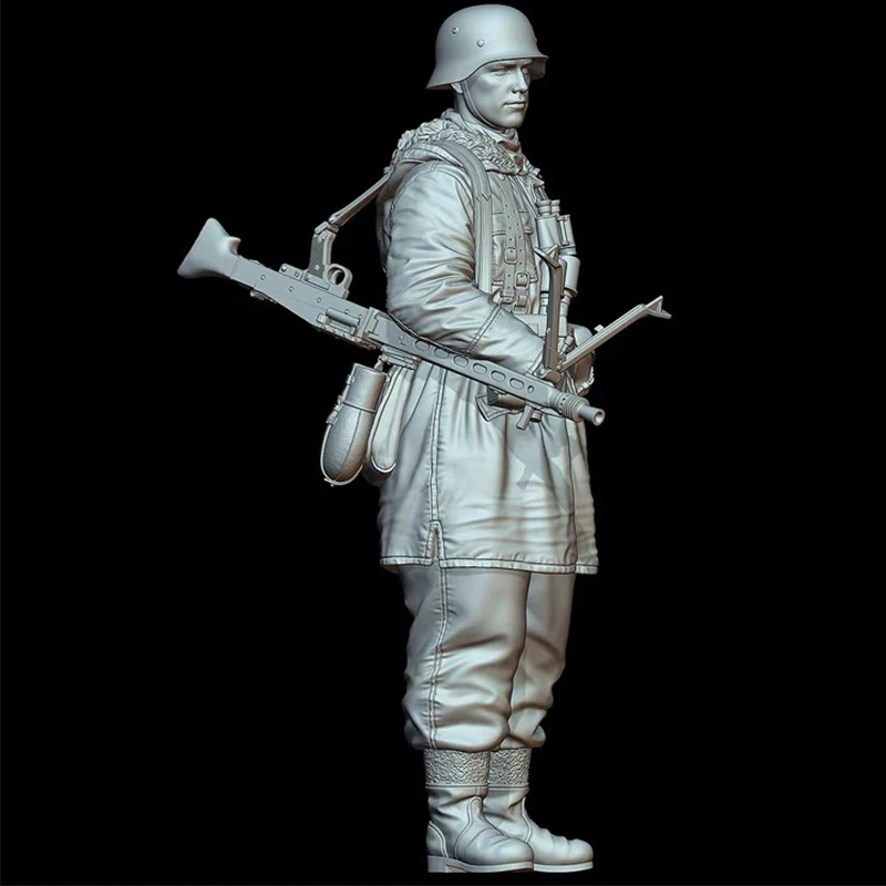 1/16 Scale World War II Military Theme Resin Soldier Model - Gunner East GK White Handmade Collectible Unas