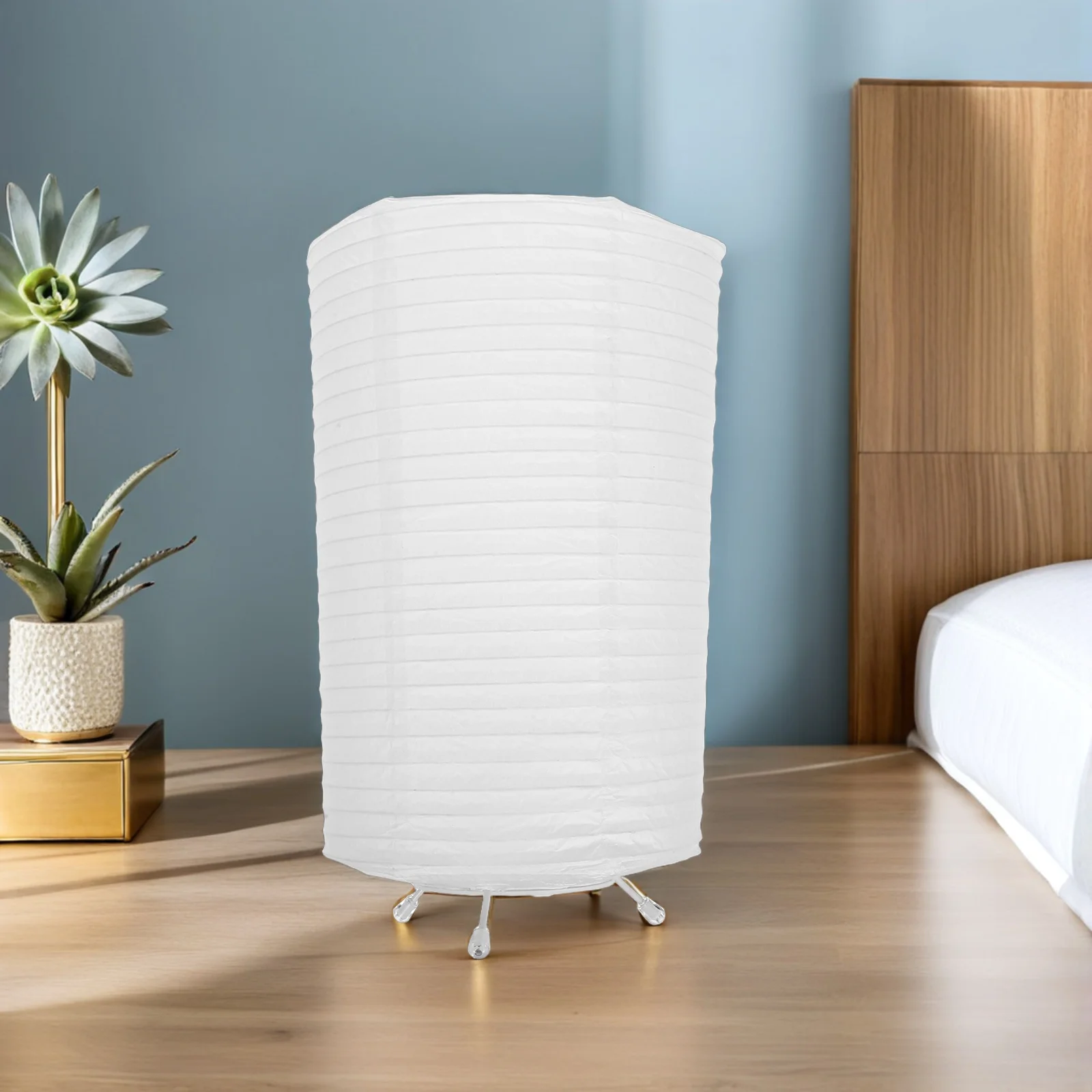 

1 Pcs Add Warmth Foldable Paper Table Lamp Modern Lantern Design Ideal For Christmas Valentine's Day And Thanksgivings