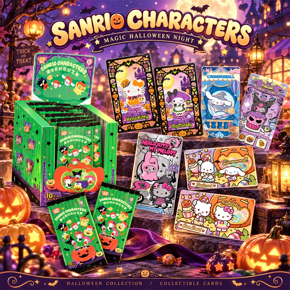 Genuine KABAO Sanrio Characters Magic Wonderful Night Series 1 Commemorative Ticket Trading Cards Anime Collectible Fans Gift