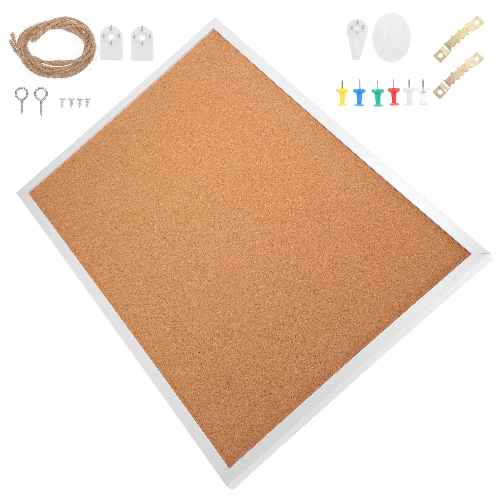 1 set 1 Set Framed Cork Small Bulletin For Office Wall Diy Message Notice Board Thick Cork Wall Board For Notes Photos Memos