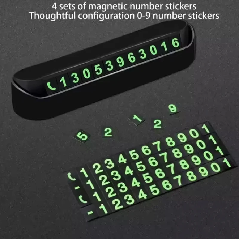 بطاقة ركن السيارة المؤقتة القابلة للتخصيص رقم الهاتف لوحة إيقاف موقف السيارات ملحق لتنظيم مواقف السيارات بكفاءة