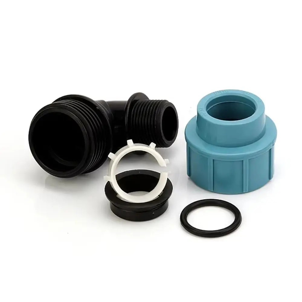 

20/25/MM IBC Water Tank Pipe Joints Coarse Thread Water Elbow Straight Outlet Garden Water Connectors Plastic 1/2'' 3/4''