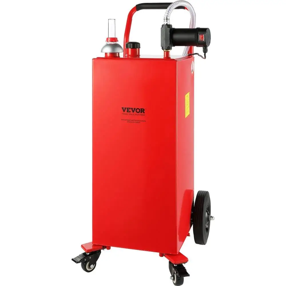 

30 Gallon Caddy, 23.5 L/min, 180W Portable Storage Tank Container with Electric Pump Wheels, Transfer Storage Tank