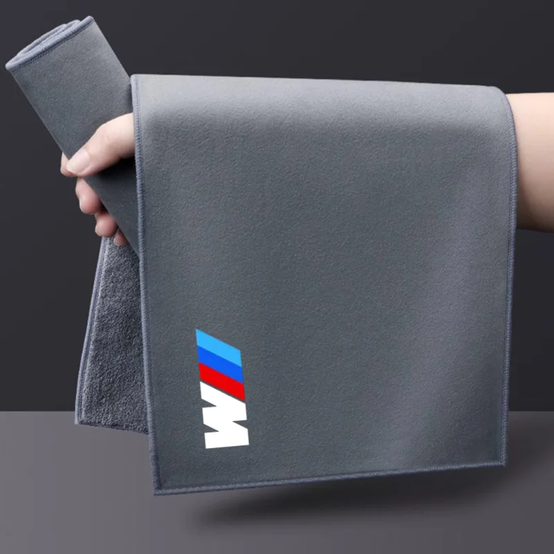 Car Towel Cleaning Care Cloth Auto Towel For BMW M Power X1 e84 X3 f25 X5 e53 x6 e71 ix3 i3 320i 330d M4 1 3 5 Series accessorie