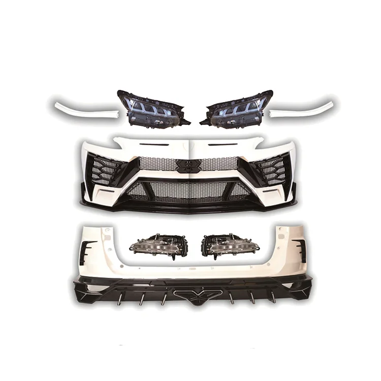 

DaMeiFactory Sales Front Rear Bumper Fog Lights Grille Headlights Bodykit For Fortuner 2016-2020 Lamborghini Style Body Kit