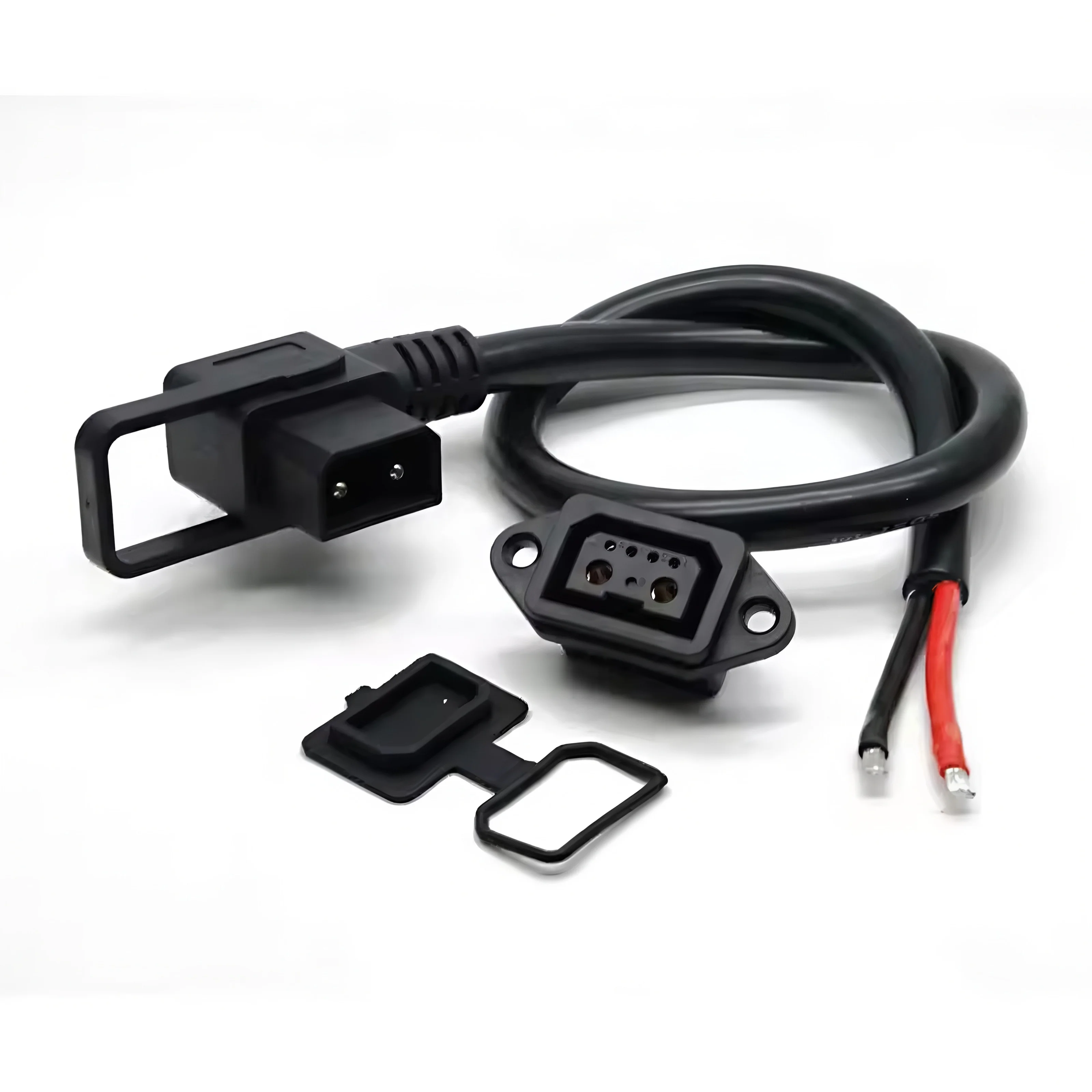 

2+4 Lithium Battery Charging Plug Socket Electric Vehicle High Current Discharging Port Adapter 4 Square Charging Connector