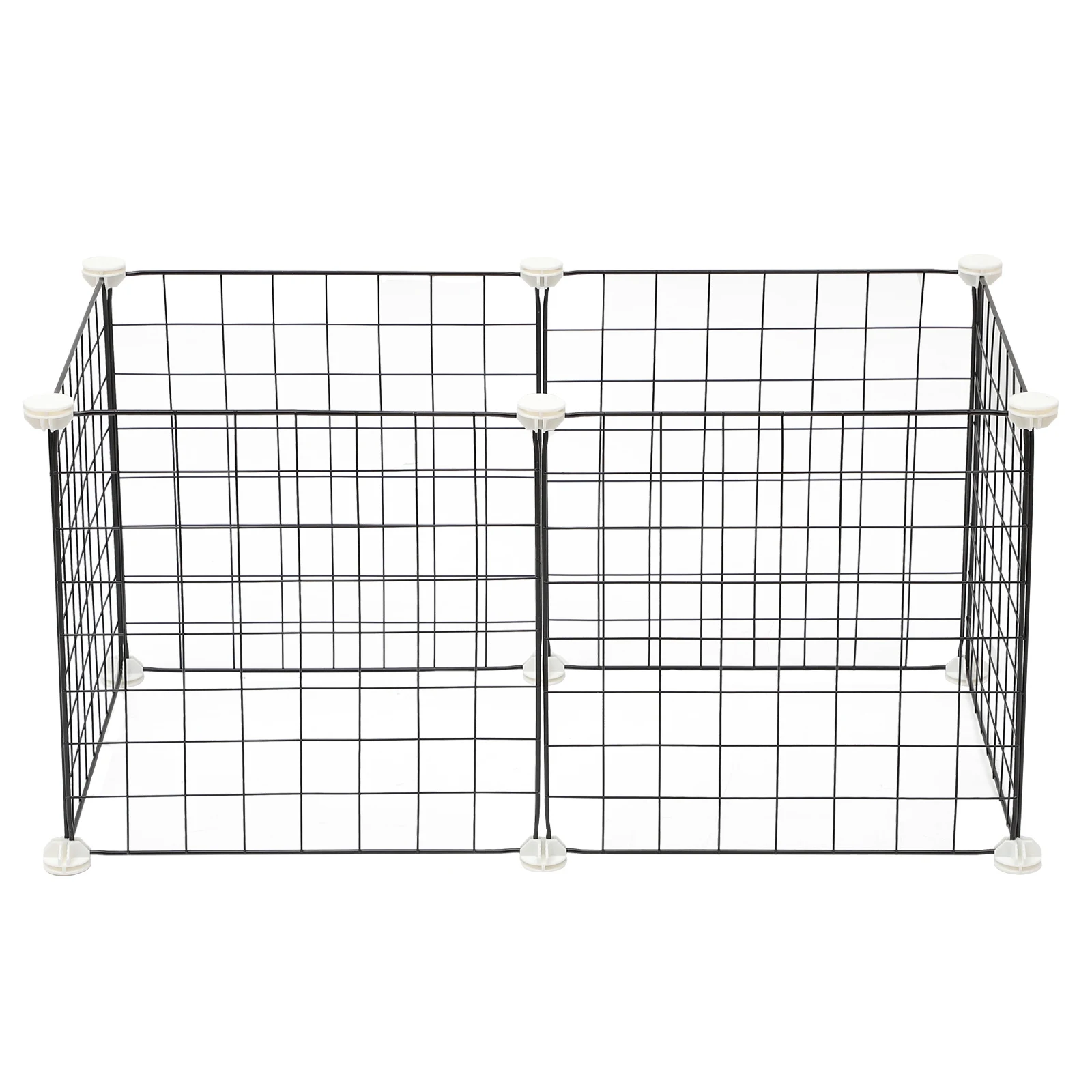 

Pet Enclosure 35X35 Black Iron Cage for Rabbit Dog Cats Portable Foldable Durable Outdoor Storage Travel Crate