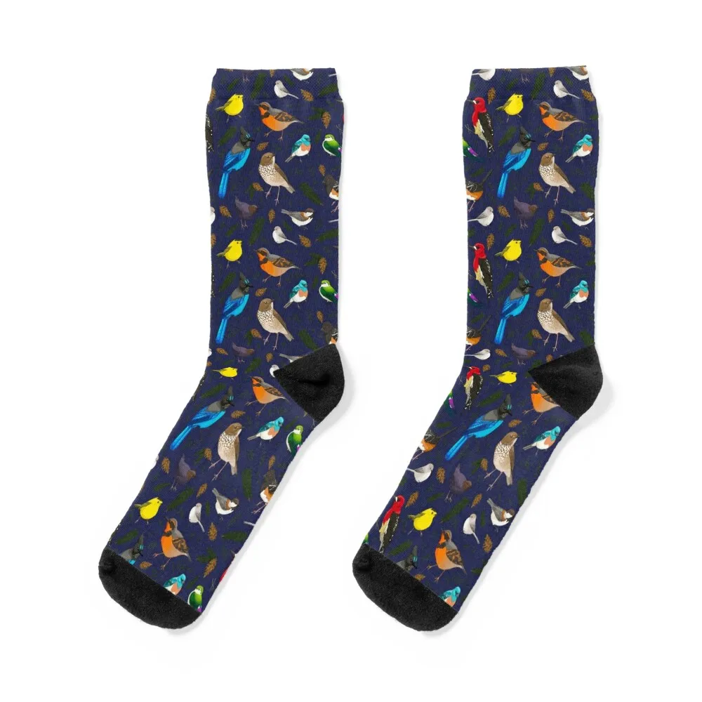 

PNW Birds Socks floral summer gift professional running Boy Socks Women's