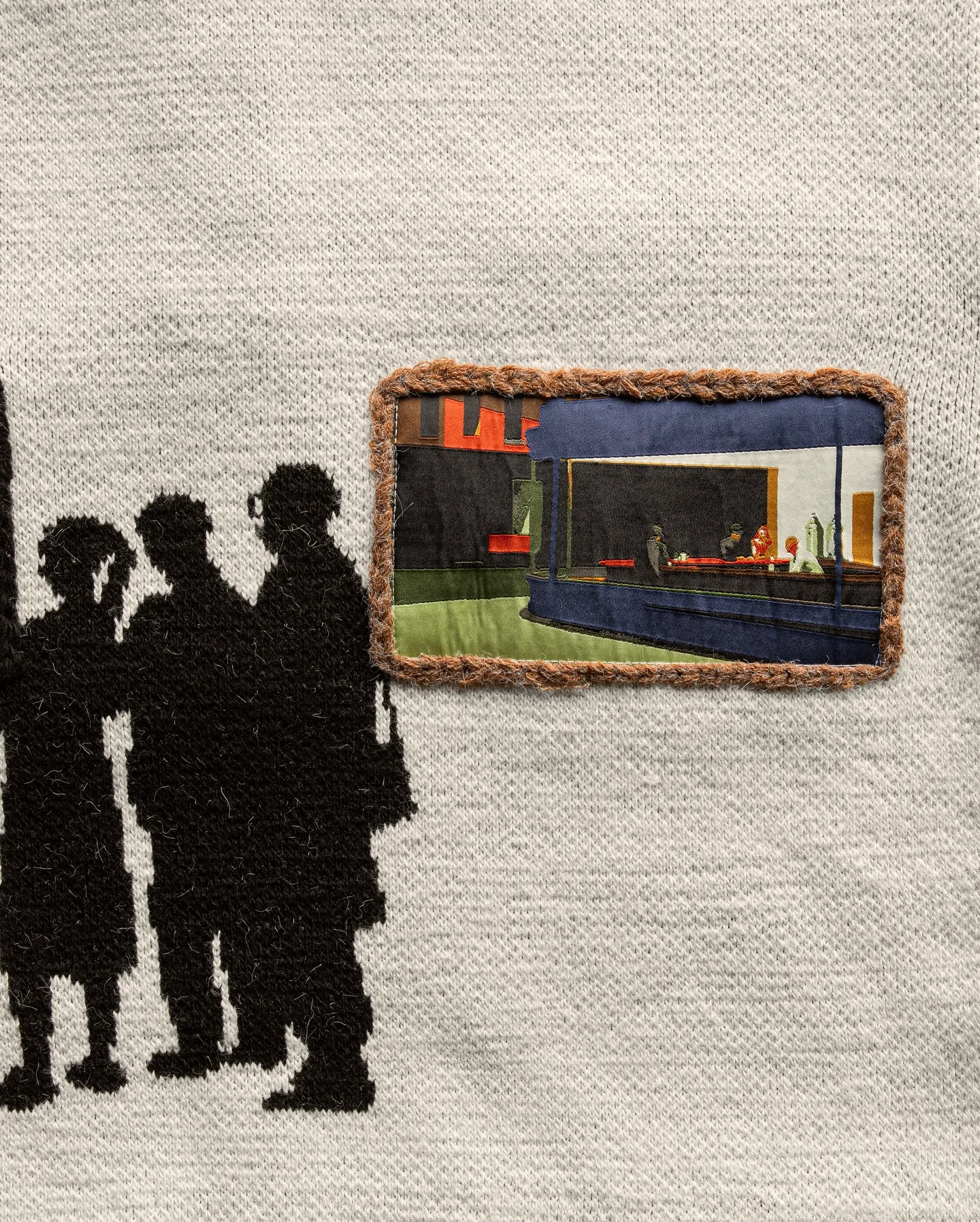 رجل جودة عالية محبوك معرض سترة فضفاضة طويلة الأكمام المرقعة قمصان بولو البلوز بلون الاتجاه الرجال الشارع الشهير