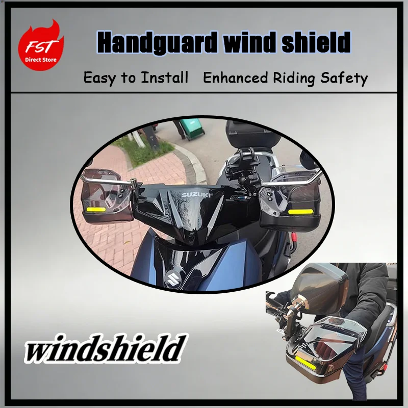 

FOR Waterproof Windproof Wide Coverage Handguard Wind Deflector Anti-Impact Universal Fit for Most Pedal Vehicles