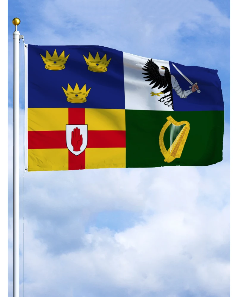 60 × 90 90x150 120 × 180 см четыре провинции Ulster Munster Connacht Ленстер флаг полиэстер Печатный Баннер ирландский гобелен для декора 60 × 90 90x150 120 × 180 см четыре провинции Ulster Munster Connacht Ленстер флаг полиэстер Печатный Баннер ирландский гобелен для декора