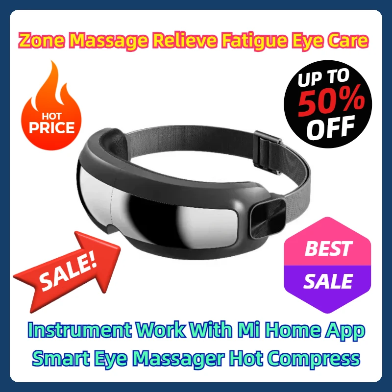 Zone Massage Relieve Fatigue Eye Care Instrument Work With Mi Home App Smart Eye Massager Hot Compress