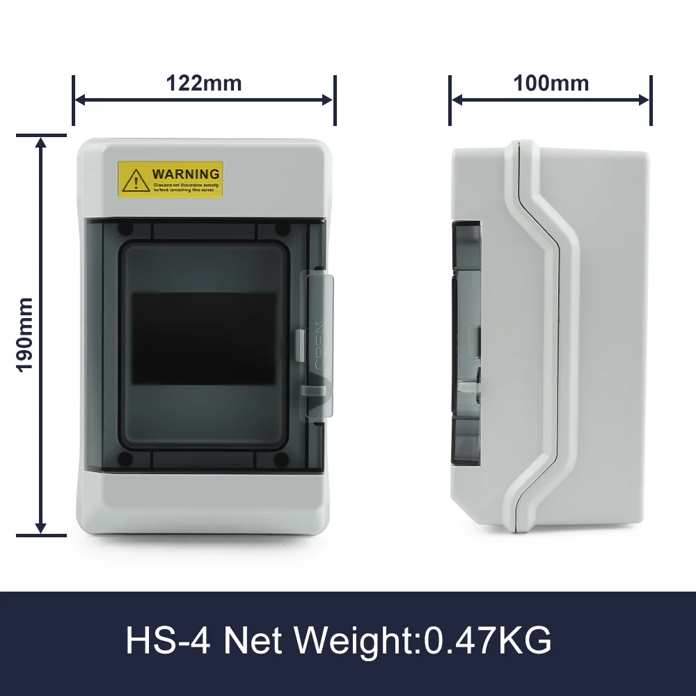 HS-4/6/9/12/15/18/24/36 MANIER IP65 Waterdichte Verdeelkast ABS Plastic Elektrische behuizing Outdoor Schakelaar Aansluitdoos DIY GO