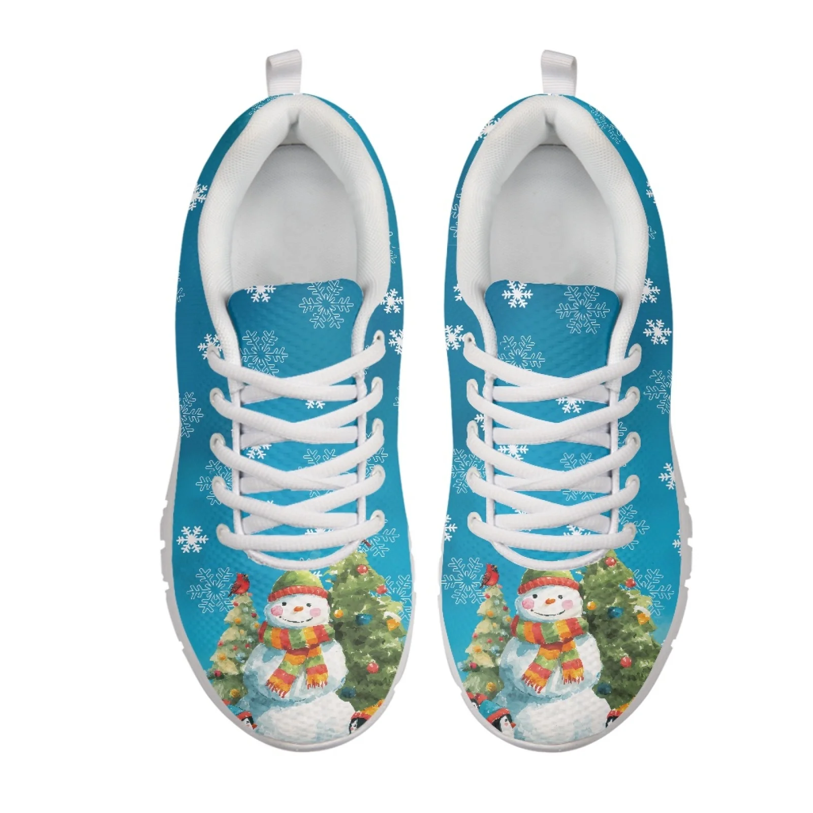 Coloranimal Merry Chrismas Mesh & EVA Sole Men's Walking Sneakers Lightweight Walking Tennis Shoes for Mens 2026 Collection