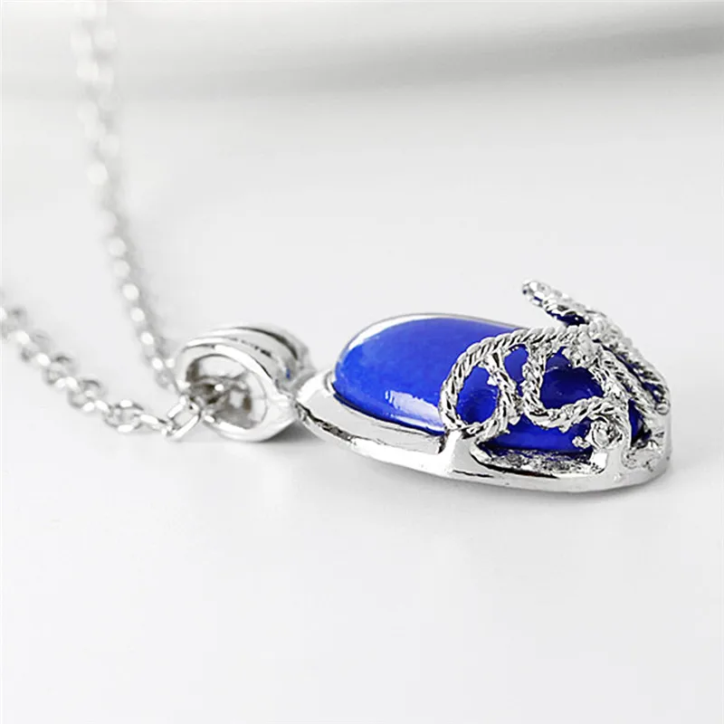 Film The Vampire Diaries Katherine Fashion Anti-sunlight Lapis Lazuli Pendant Necklace