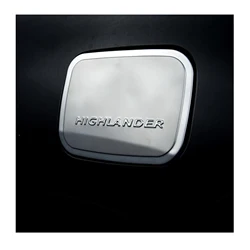 Car Stainless Steel Accessories Plated Fuel Tank Cover Trim Paste Style For Toyota Kluger Highlander 2015 2016 2017 2018 2019