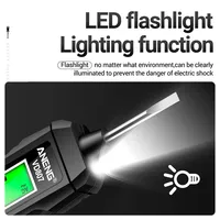 Digital Multimeter Pen Non Contact Voltage Tester Dual Color Display LED Light Sound Light Alarm Zero Fire Wire Tester Pen VD807