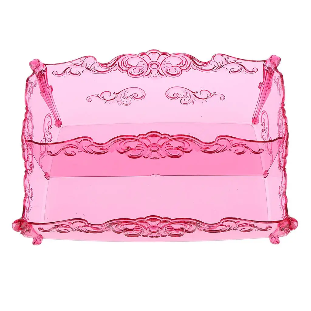 Storage Makeup Holder Display Rack with 2 Large Slots ( Clear )