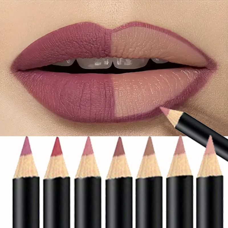 12-kolorowa kredka do ust - aksamitna konsystencja, 24-godzinna trwałość, wodoodporność i odporność na rozmazywanie, może być stosowana do ust i oczu