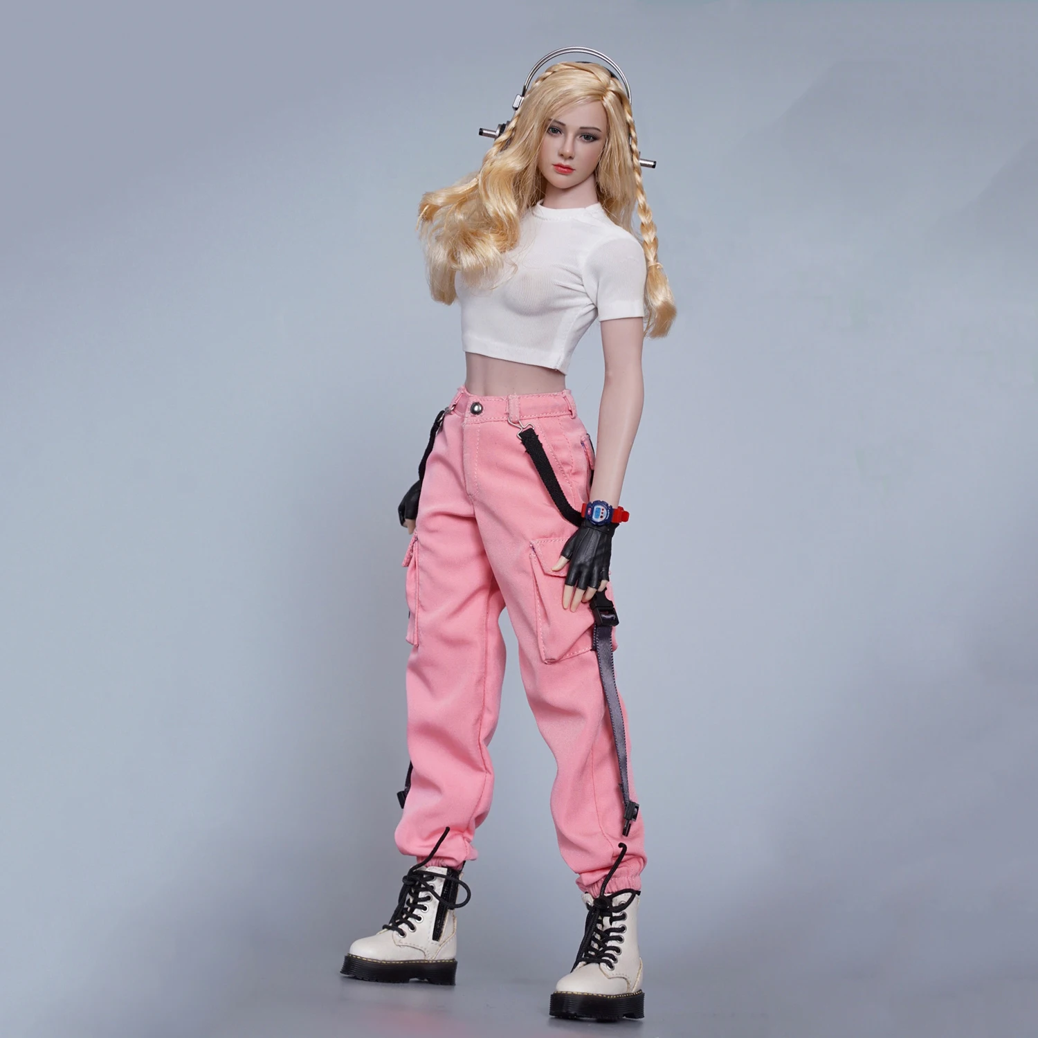 CHILI TOYS 1/6 Female Combat Uniform Overalls Suit Trendy Clothing Accessories Suitable for 12 Inch Female Doll