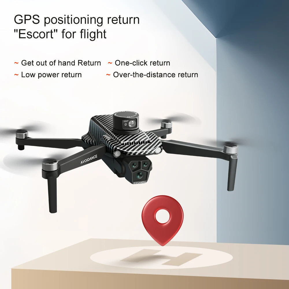 U198 Drone HD Professional Dual  Camera GPS Optical Flow Positioning Obstacle Avoidance Brushless RC Foldable Quadcopter