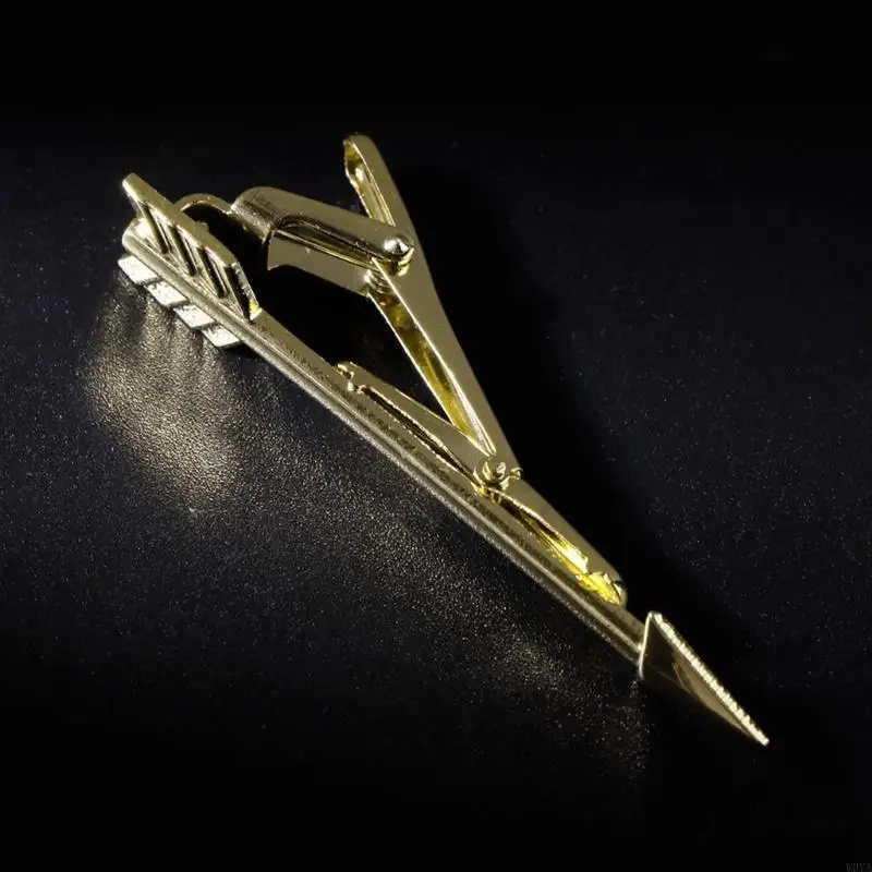 

W0YA Tie Clips for Men Clasp Pins Gold Silver Necktie Tie Bar Pinch Clips