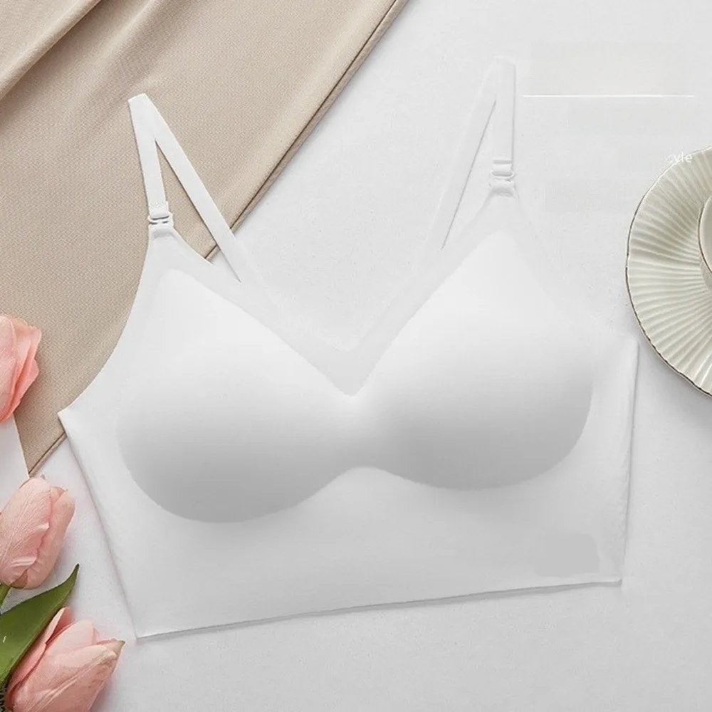 New Invisible Backless Bras Solid Color U-shaped Small Bust Push Up Bras Thin Adjustable Straps Sling Underwear For Women